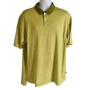 Adidas Climalite Green Striped Polo Shirt Men's XL